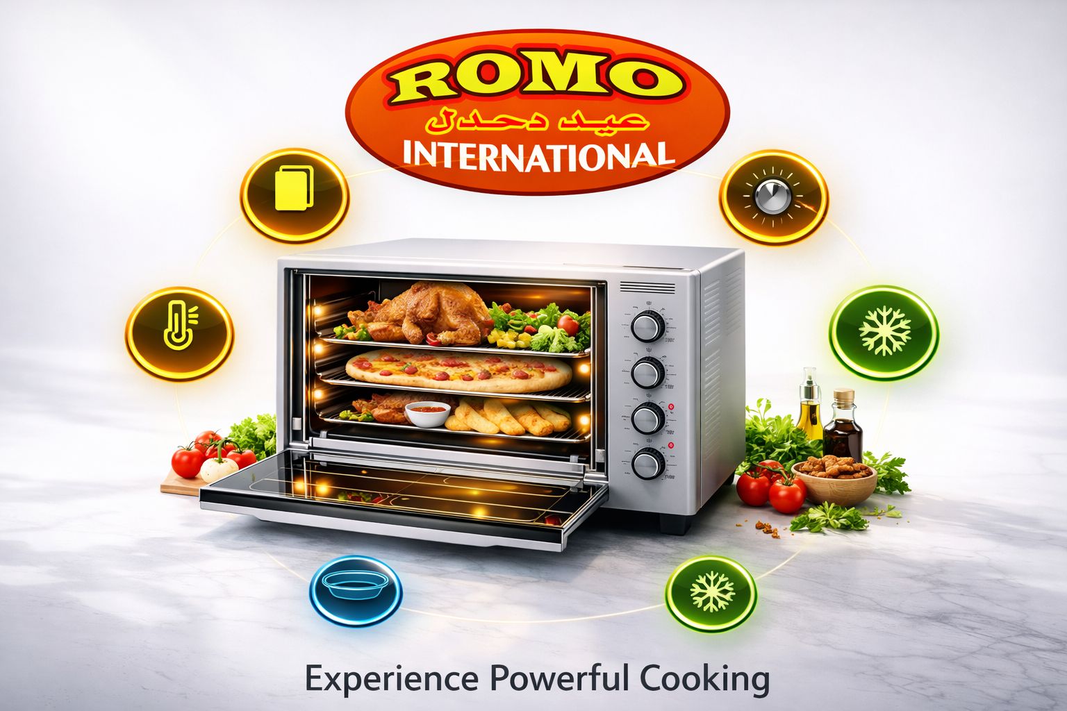  75 -liter square oven