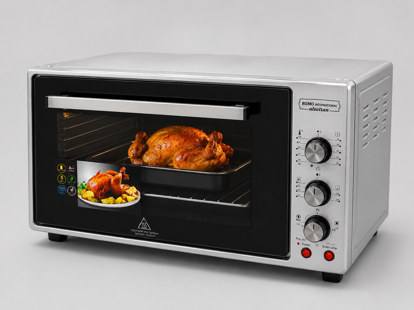 60-liter square oven